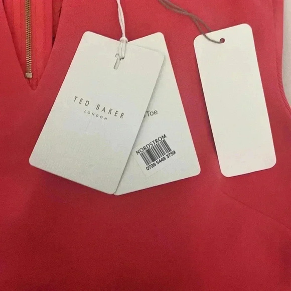 NWT‼️Ted Baker SASICA blouse  coral Size 0(US size 2) - Picture 7 of 9